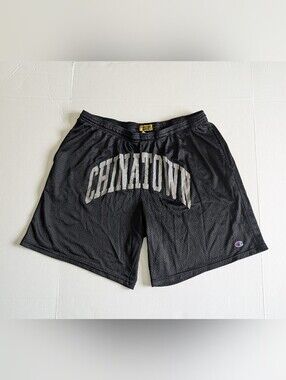 Chinatown Market 3M Reflective Champion Black Mesh Shorts XL